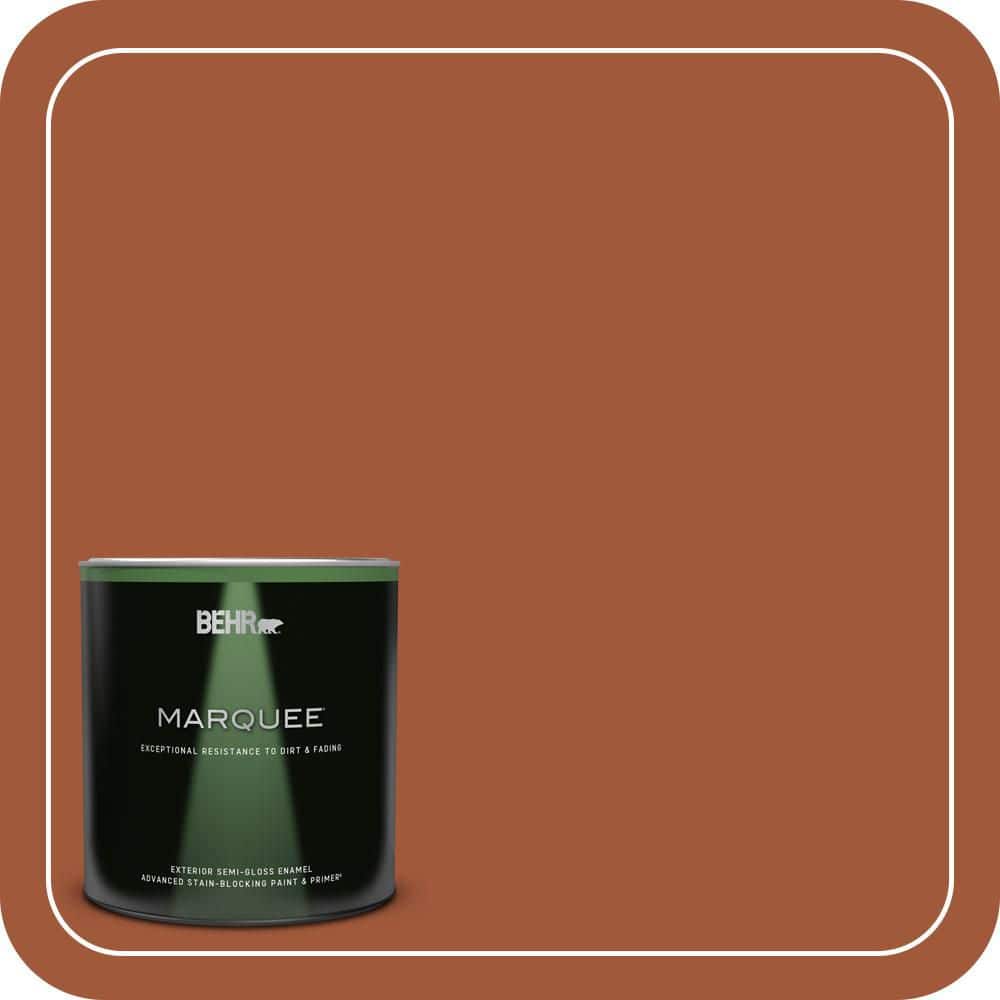 BEHR MARQUEE 1 qt. #S-H-230 Ground Nutmeg Semi-Gloss Enamel Exterior Paint & Primer