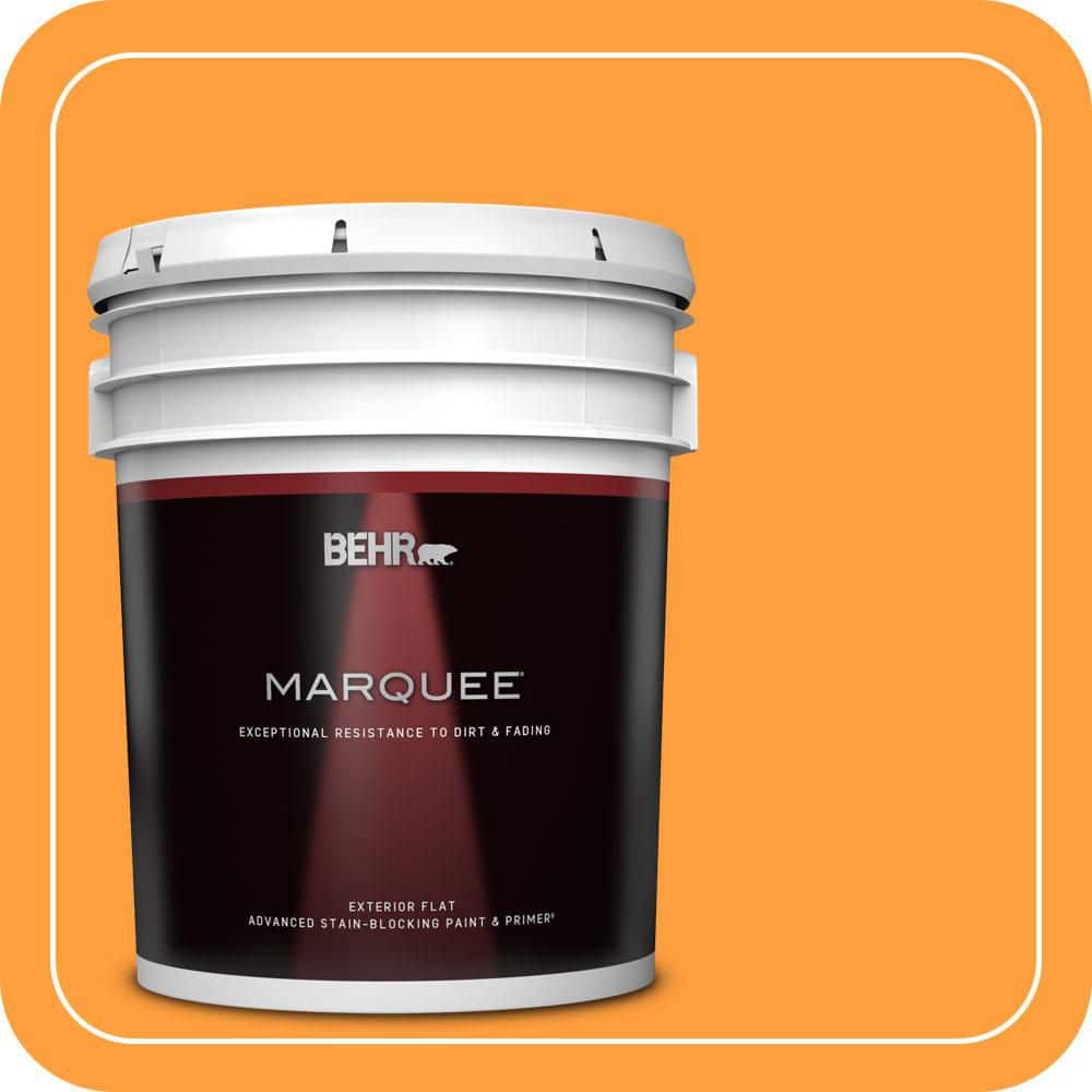 BEHR MARQUEE 5 gal. #S-G-300 Hawaiian Passion Flat Exterior Paint & Primer