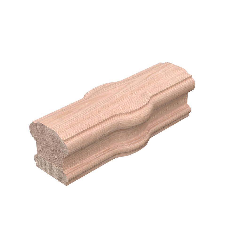 EVERMARK Stair Parts 7220 Unfinished Red Oak Tandem Cap Handrail Fitting
