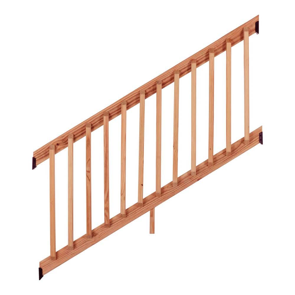 ProWood 3 ft. 6 ft. Pressure-Treated Pine Deck Stair Railing Kit with B2E Balusters
