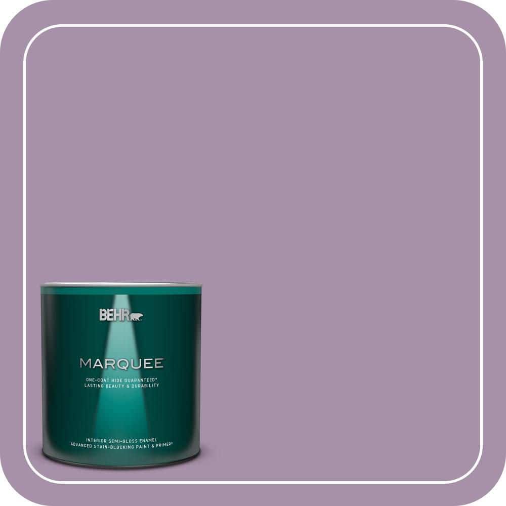 BEHR MARQUEE 1 qt. #MQ5-33 Uptown Girl One-Coat Hide Semi-Gloss Enamel Interior Paint & Primer