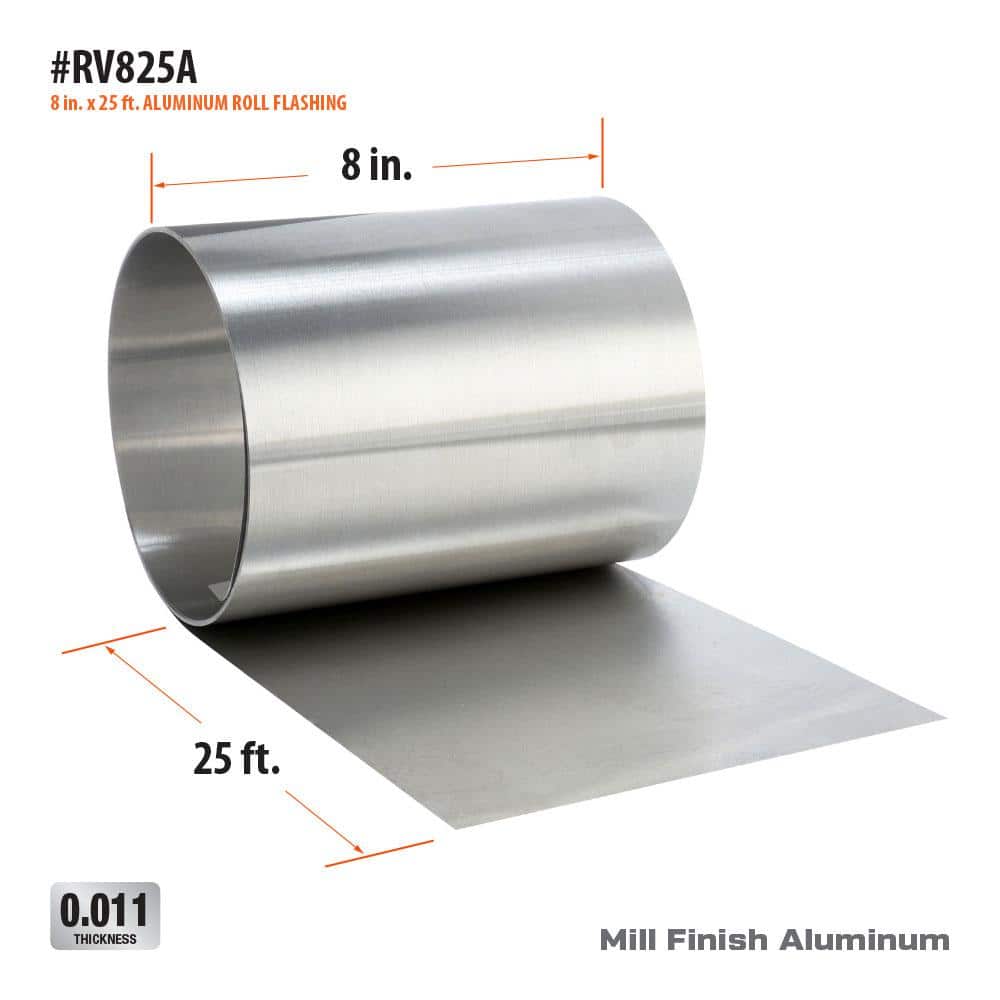 Gibraltar Building Products 8 in. x 25 ft. Aluminum Roll Valley Flashing (3)