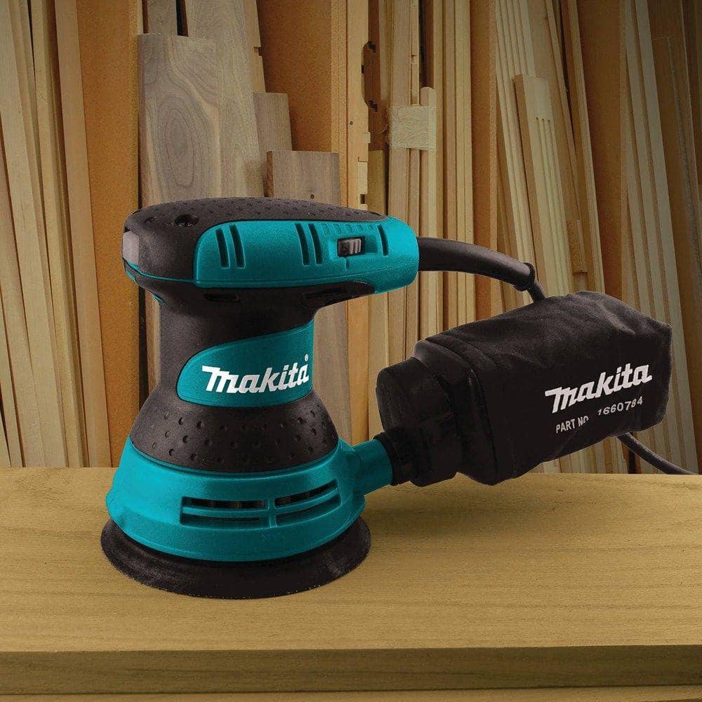 Makita 3 Amp 5 in. Corded Random Orbital Sander with Variable Speed Tool Case (2)