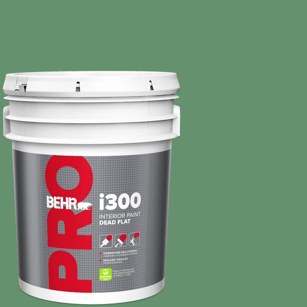 BEHR PRO 5 gal. #M410-6 Turtle Creek Dead Flat Interior Paint