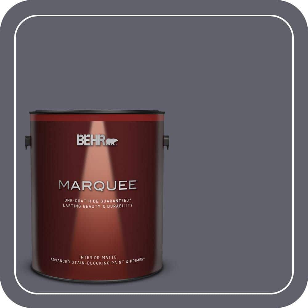 BEHR MARQUEE 1 gal. #N540-6 Script Ink One-Coat Hide Matte Interior Paint & Primer (1)