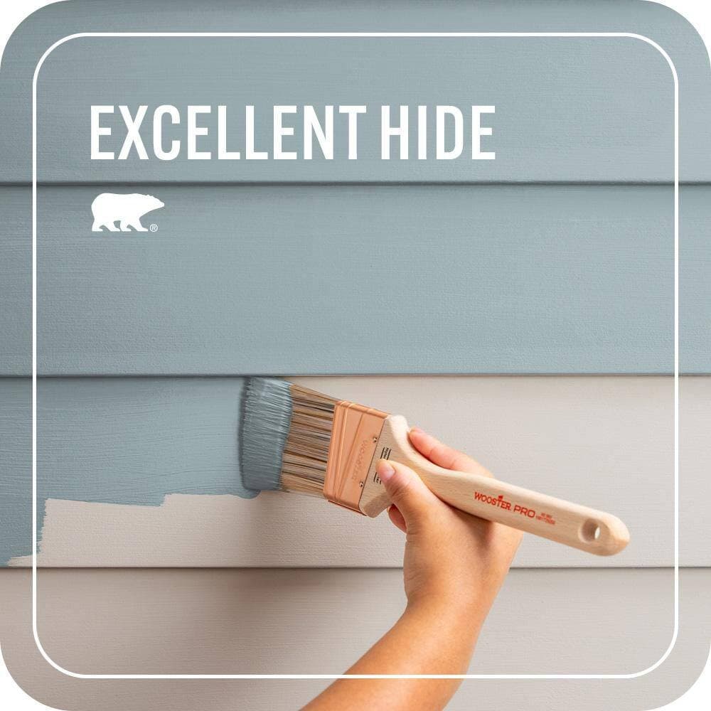 BEHR PREMIUM PLUS 1 gal. #BXC-28 Bucolic Blue Flat Exterior Paint & Primer (3)