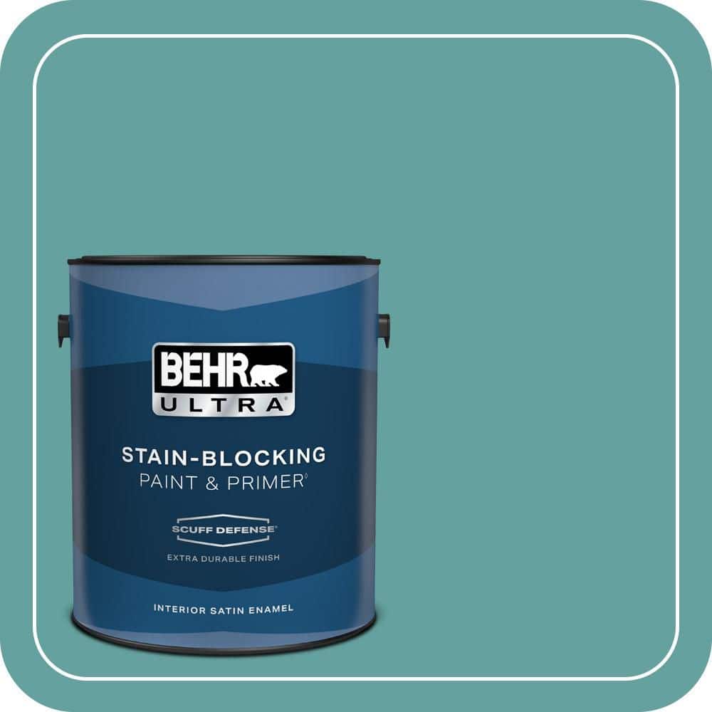 BEHR ULTRA 1 gal. #T13-20 Folk Song Extra Durable Satin Enamel Interior Paint & Primer