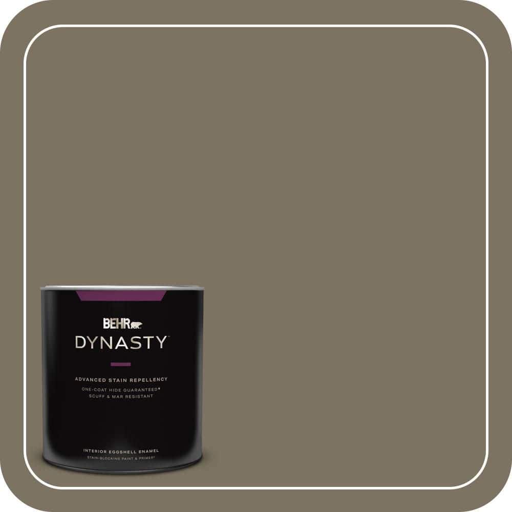 BEHR DYNASTY 1 qt. #N320-6A Ash Brown Eggshell Enamel Interior Stain-Blocking Paint and Primer