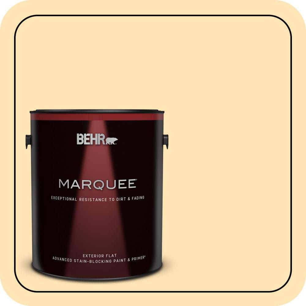 BEHR MARQUEE 1 gal. #P250-2 Golden Nectar Flat Exterior Paint & Primer