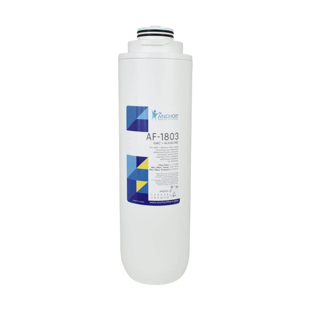 ANCHOR WATER FILTERS Post Carbon GAC + Alkaline Mineral Replacement Filter for Anchor EcoFlo Plus Tankless 800 GPD Reverse Osmosis System