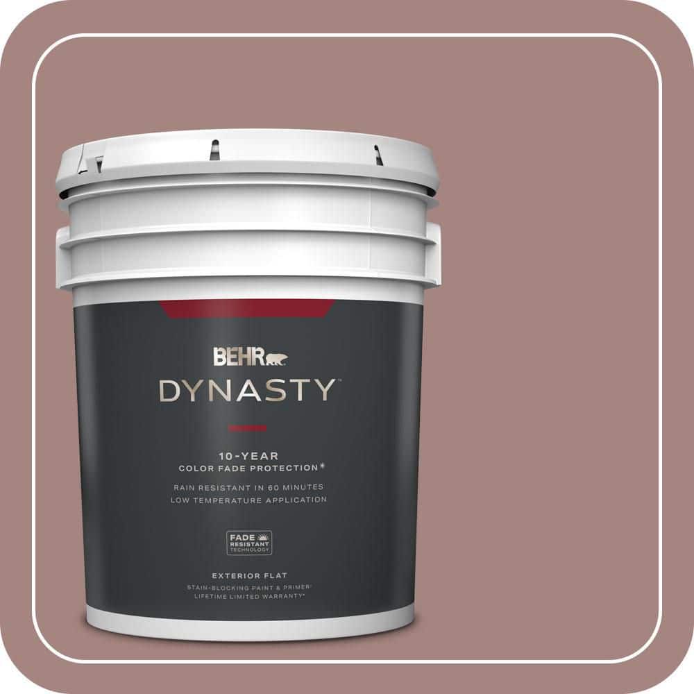 BEHR DYNASTY 5 gal. #700B-4 Muse Flat Exterior Stain-Blocking Paint & Primer
