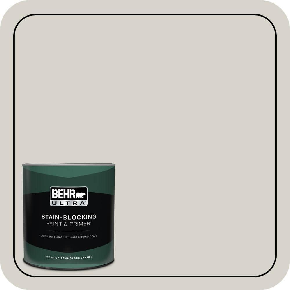 BEHR ULTRA 1 qt. #PPU25-10 Soft Secret Semi-Gloss Enamel Exterior Paint & Primer