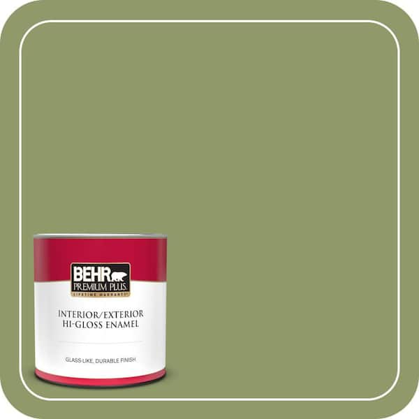 BEHR PREMIUM PLUS #HDC-SP14-2 Exotic Palm Interior/Exterior Paint & Primer Color Sample (2)