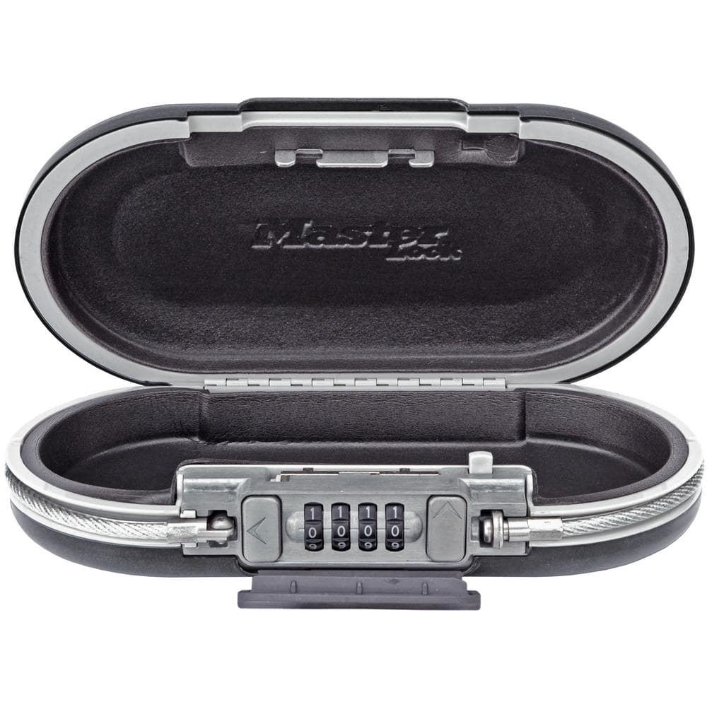 Master Lock Portable Safe, Resettable Combination, Black (2)