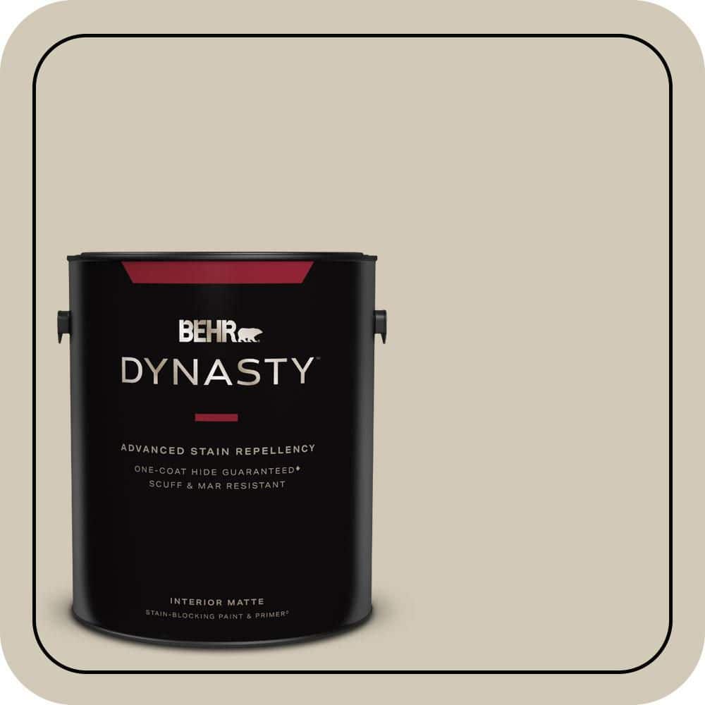 BEHR DYNASTY 1 gal. #N330-3 Unmarked Trail Matte Interior Stain-Blocking Paint & Primer