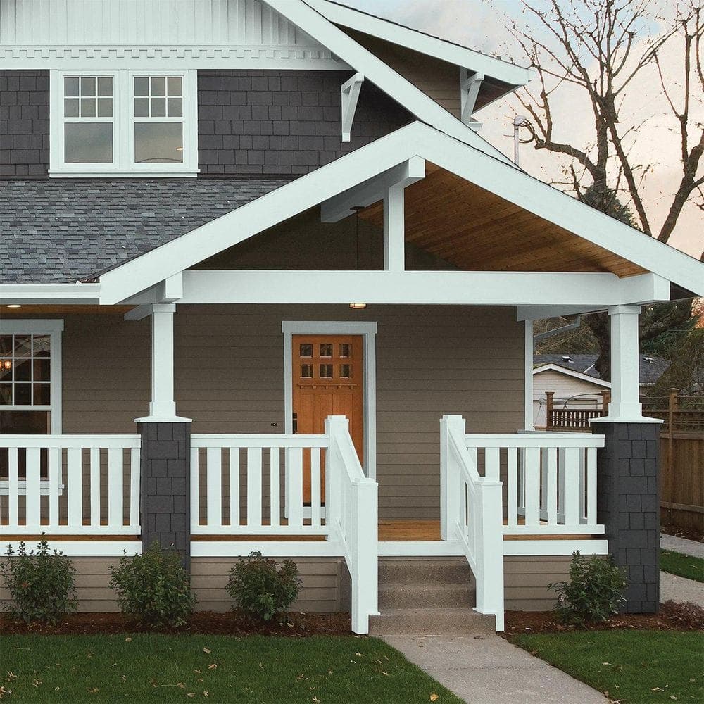 Glidden Premium 1 gal. Morning Breeze PPG1136-3 Semi-Gloss Exterior Latex Paint (4)