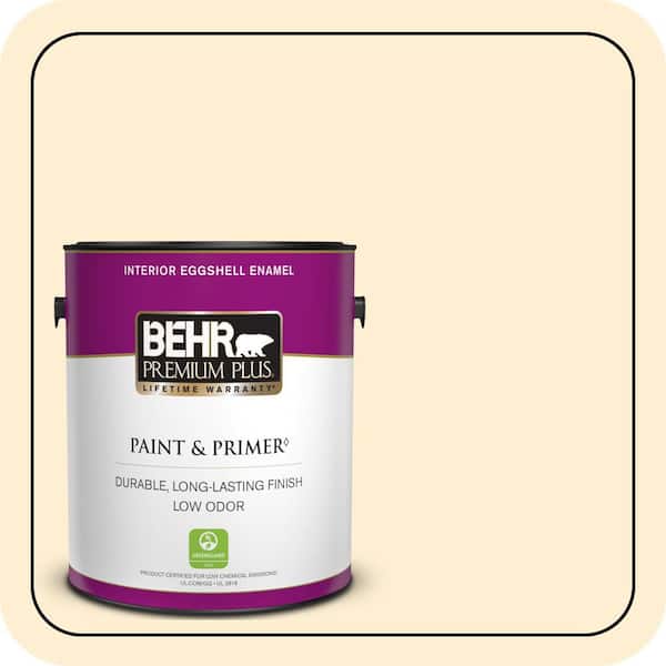 BEHR PREMIUM PLUS #330A-1 Bonnie Cream Enamel & Primer Color Sample (3)