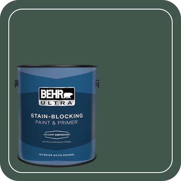 BEHR PREMIUM PLUS #BXC-33 Jolly Green Interior/Exterior Paint & Primer Color Sample (4)