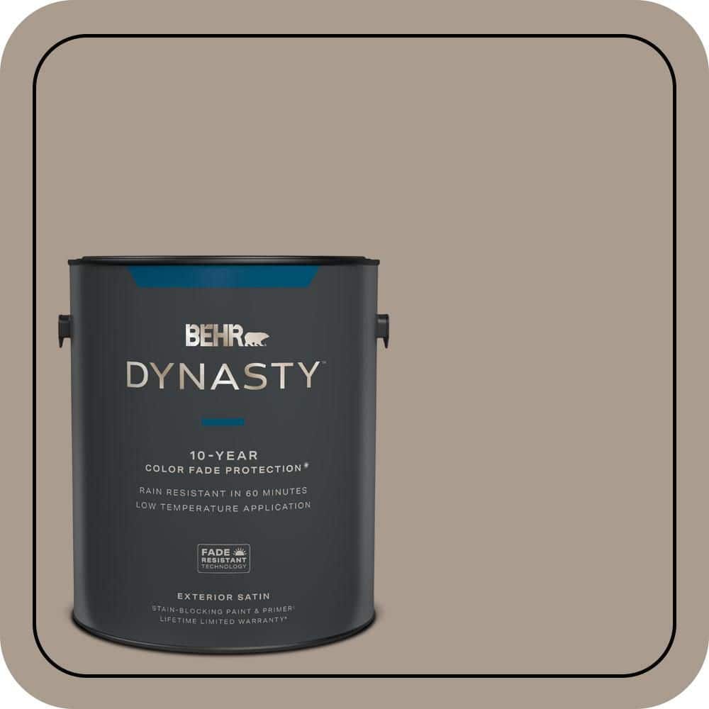 BEHR DYNASTY 1 gal. #N210-4 Espresso Martini Satin Enamel Exterior Stain-Blocking Paint & Primer