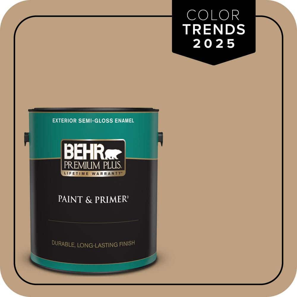 BEHR PREMIUM PLUS 1 gal. #N270-4 Oxford Street Semi-Gloss Enamel Exterior Paint & Primer