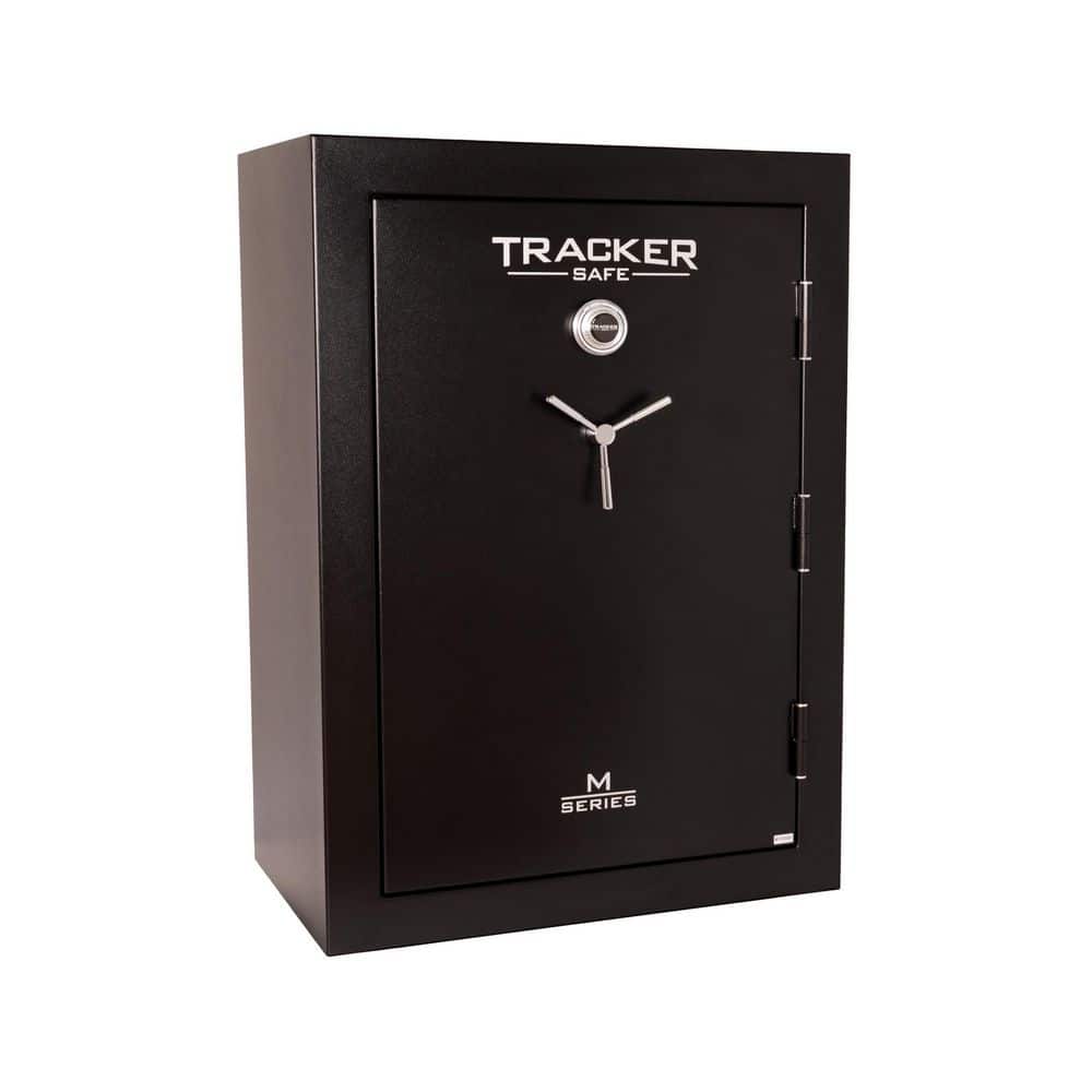 Tracker Safe 64-Gun 60 Min Fire-Resistant Combination/Dial Lock, Black Powder Coat
