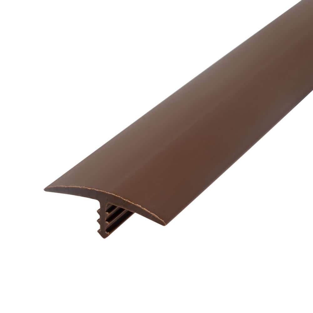 Outwater 1-1/8 in. Almond Flexible Polyethylene Center Barb Bumper Tee Moulding Edging 25 foot long Coil (1)