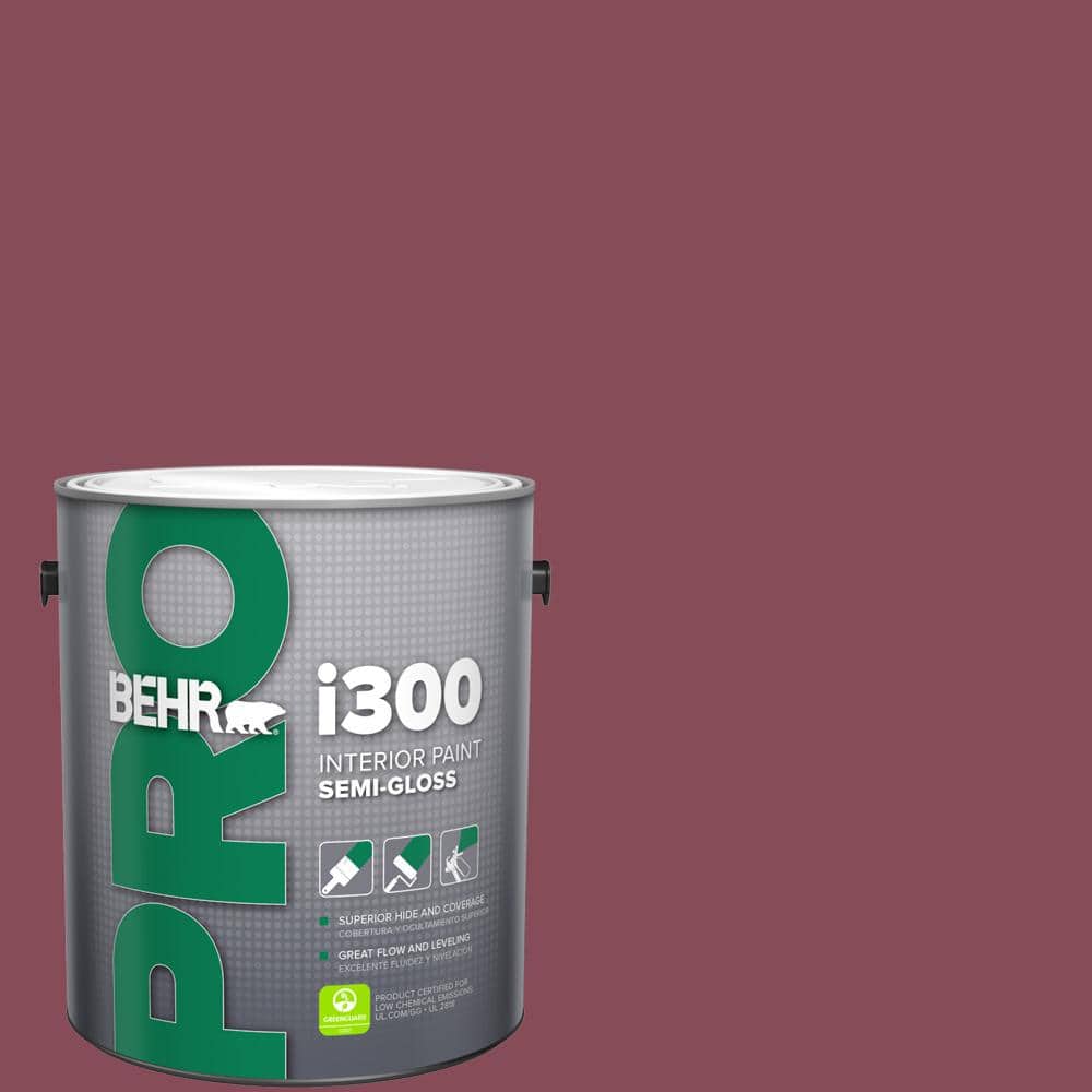 BEHR PRO 1 gal. #MQ1-02 Wine Not Semi-Gloss Interior Paint (1)
