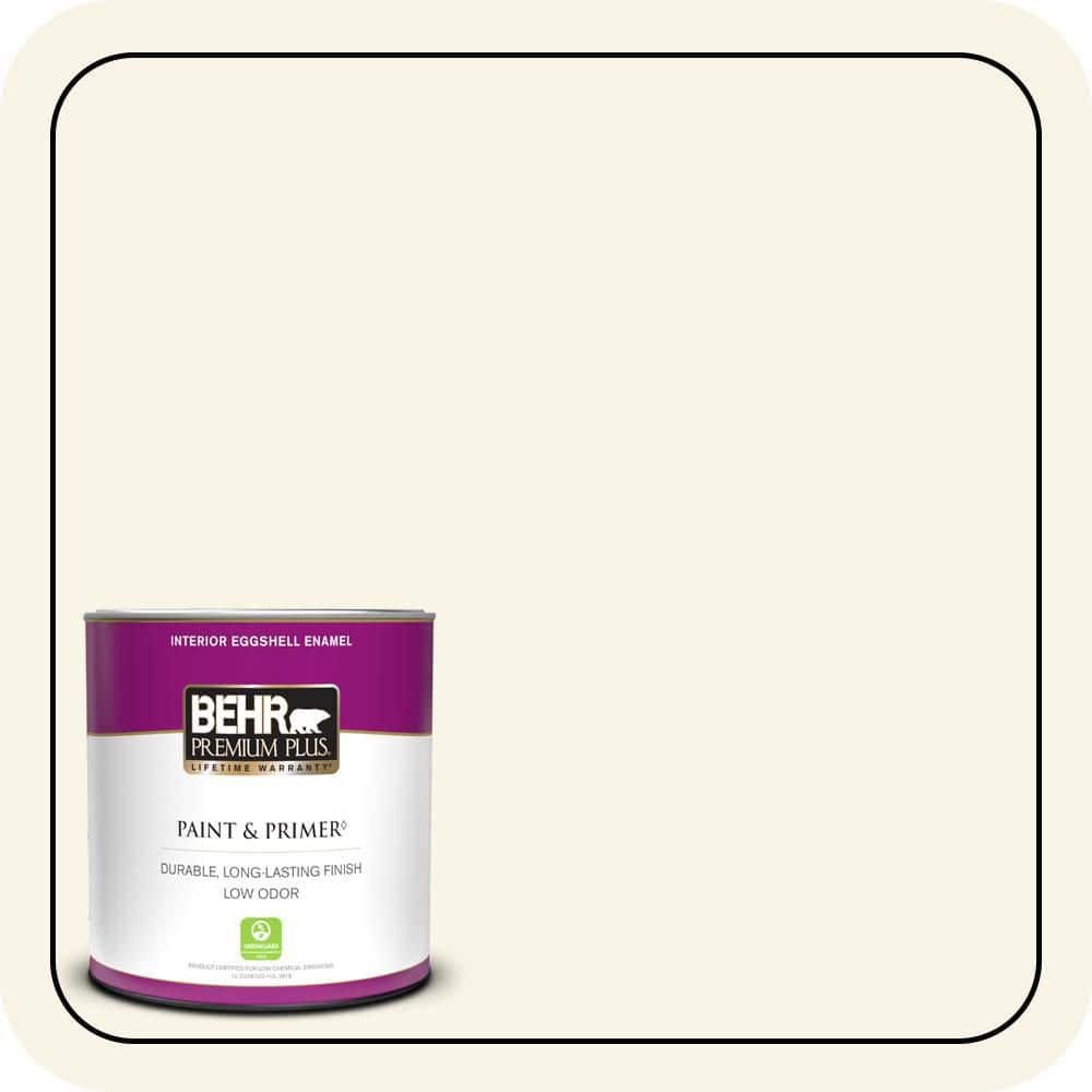BEHR PREMIUM PLUS #W-D-700 Powdered Snow Enamel & Primer Color Sample (1)