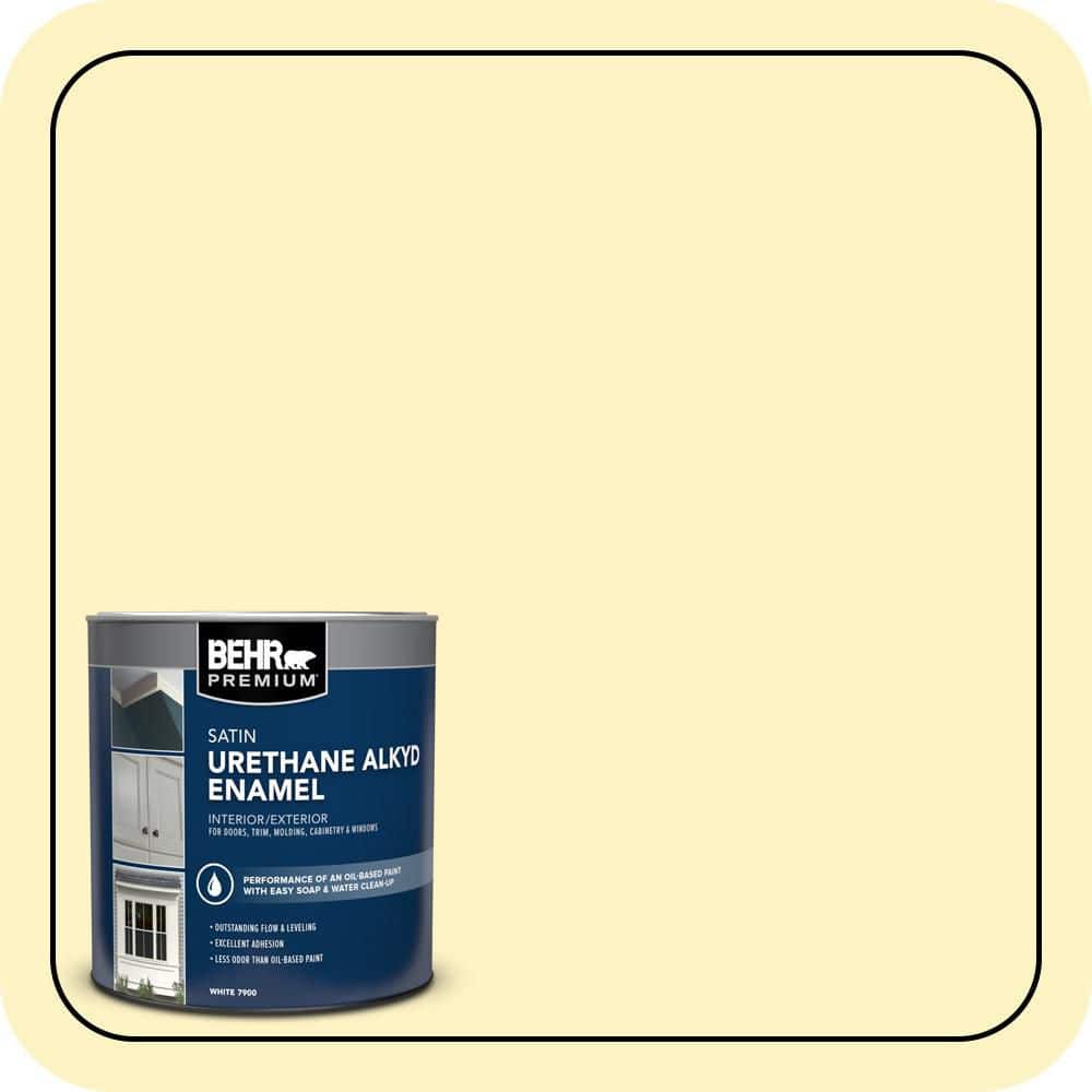 BEHR PREMIUM 1 qt. #P310-2 Natural Light Satin Enamel Urethane Alkyd Interior/Exterior Paint