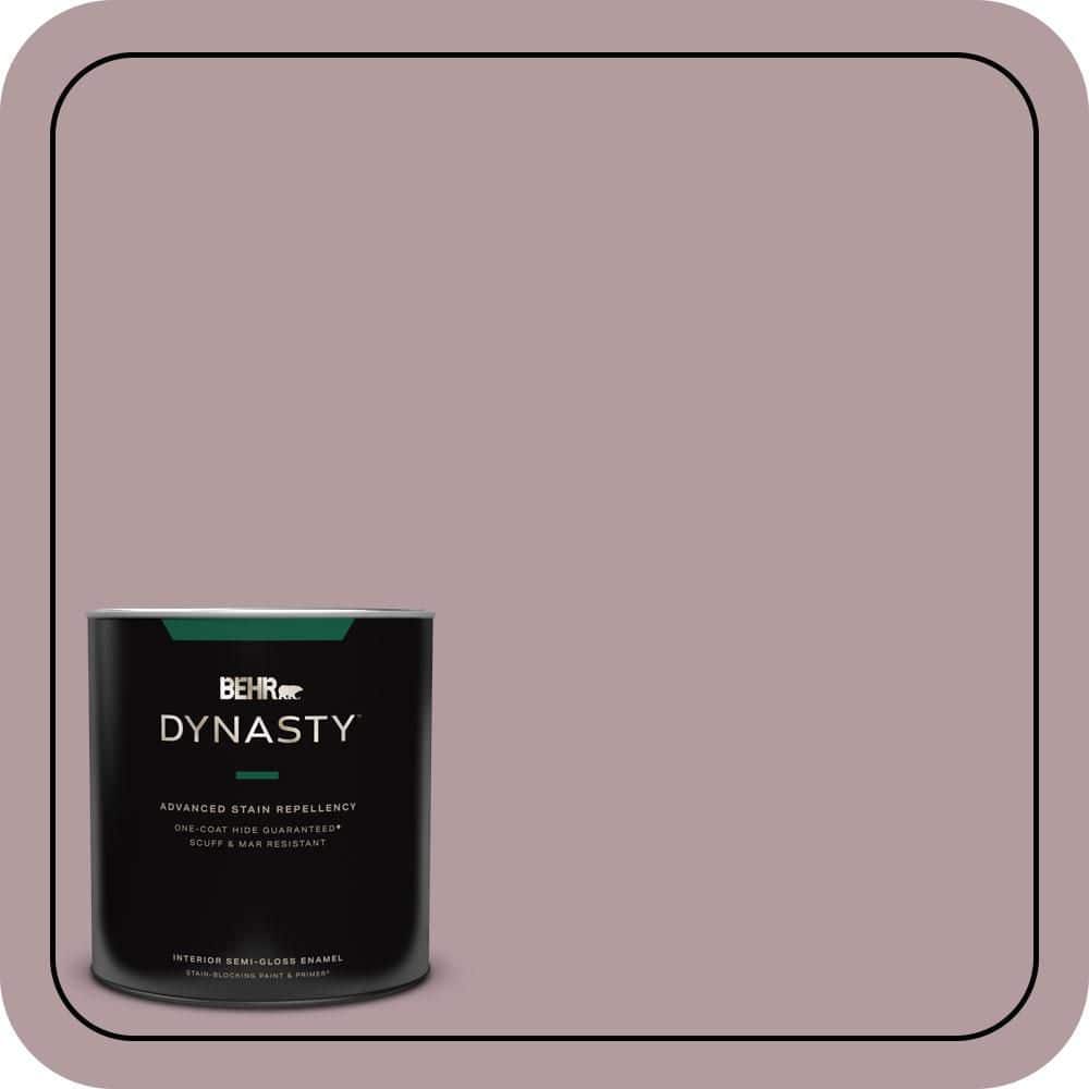 BEHR DYNASTY 1 qt. #N120-4 Roaring Twenties One-Coat Hide Semi-Gloss Enamel Interior Stain-Blocking Paint and Primer