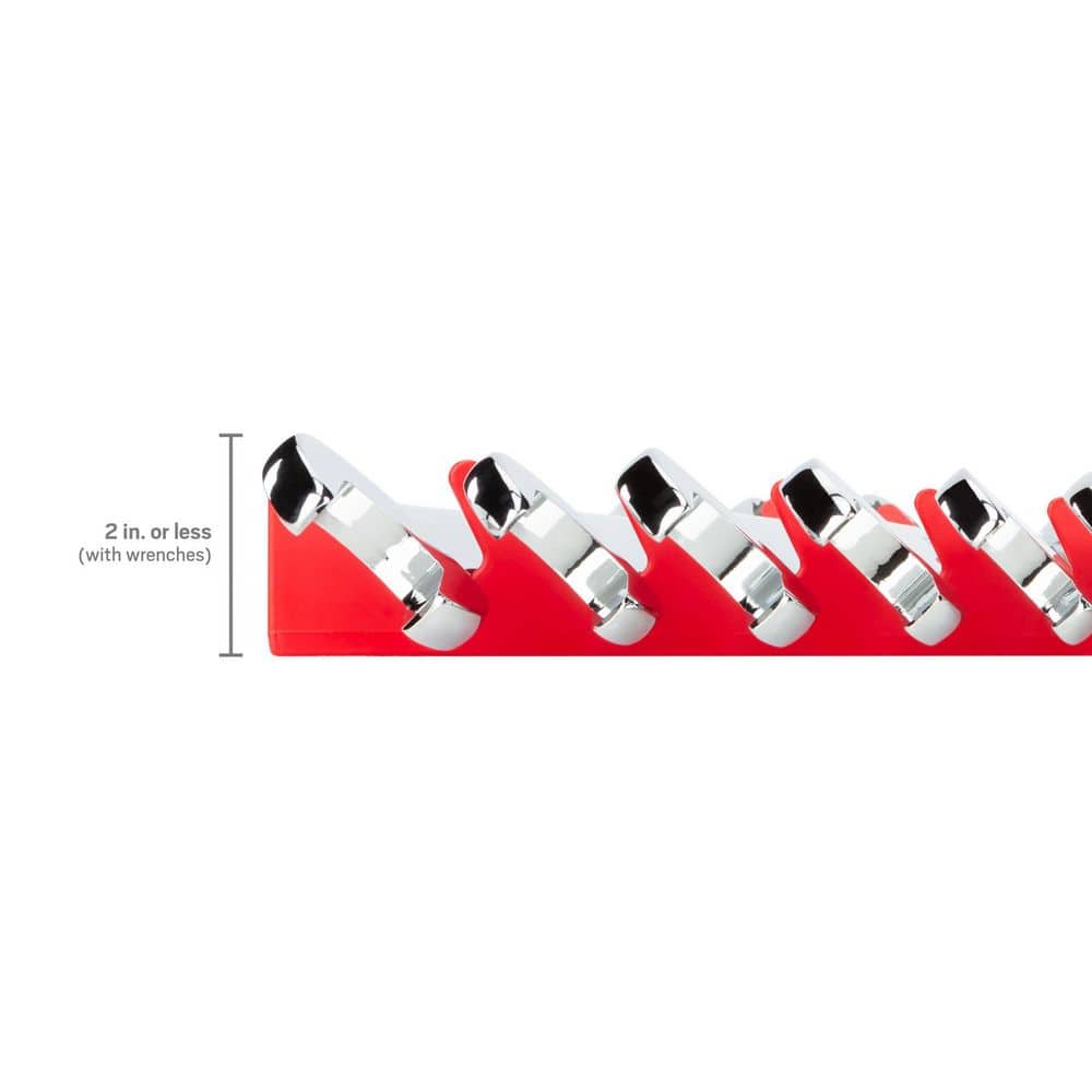 TEKTON 15-Tool Wrench Organizer Rack (Red) (3)