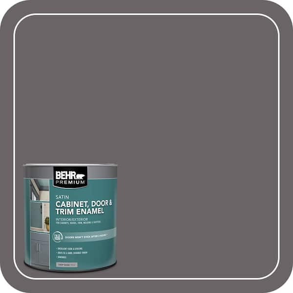 BEHR PREMIUM 1 qt. #PPU17-19 Arabian Veil Satin Enamel Interior/Exterior Cabinet, Door & Trim Paint (2)