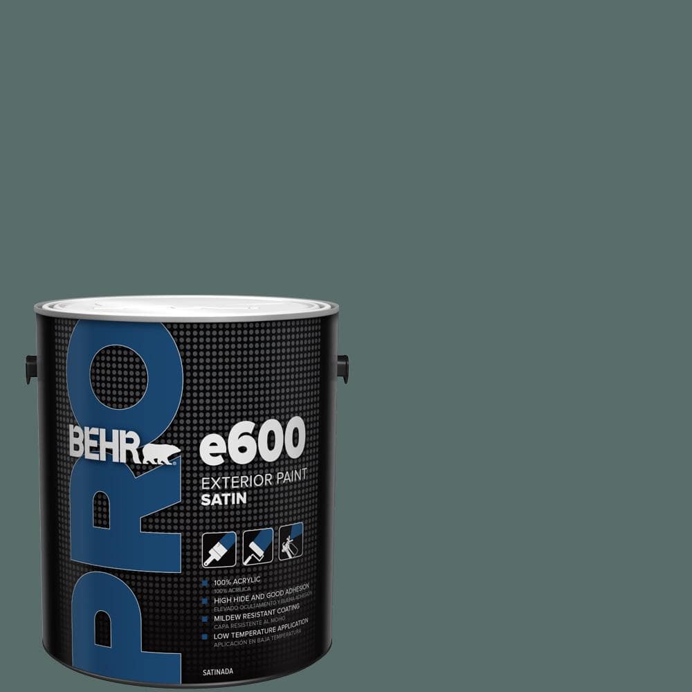 BEHR PRO 1 gal. #N430-6 Meteorological Satin Exterior Paint (1)