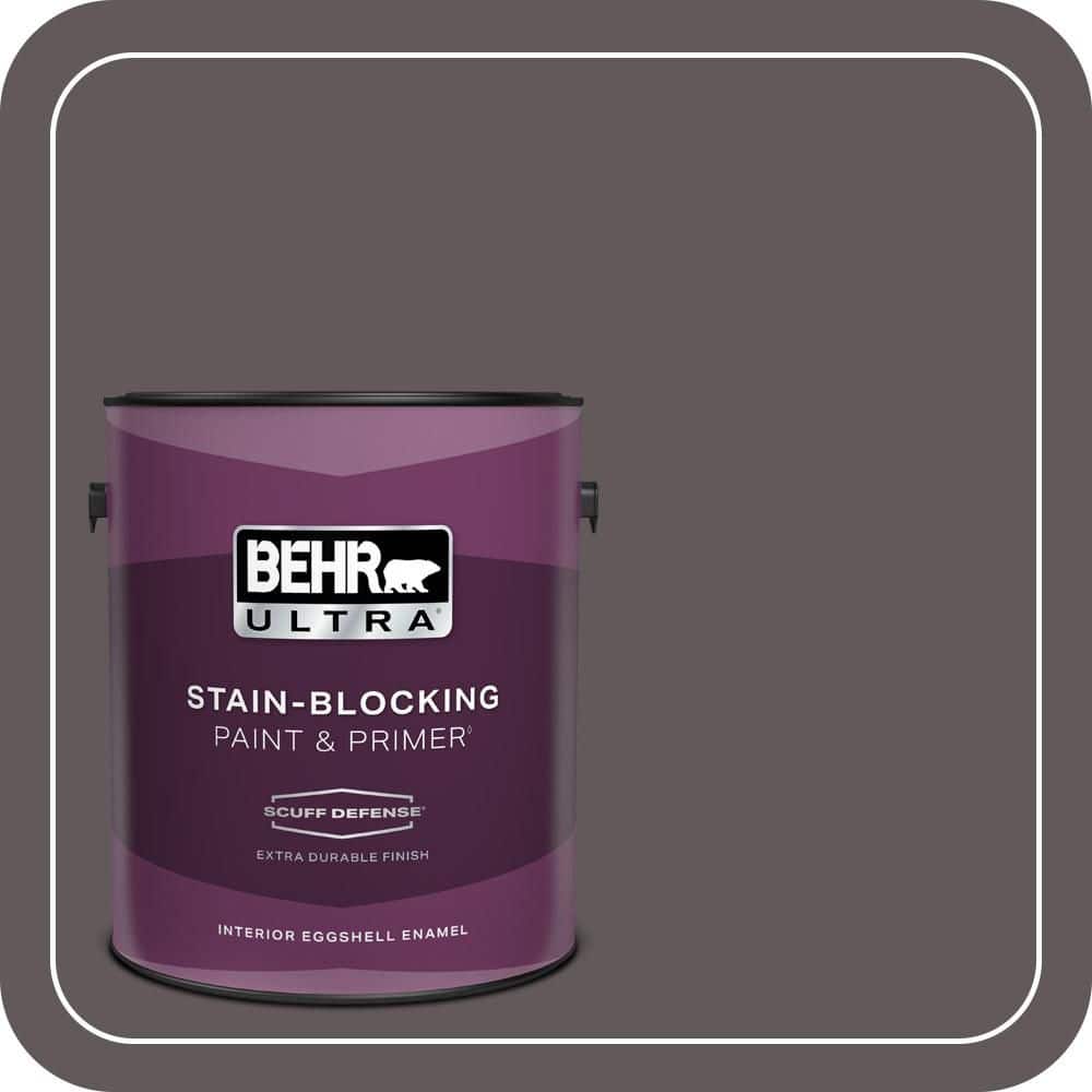 BEHR ULTRA 1 gal. #T14-10 Coffee Bar Extra Durable Eggshell Enamel Interior Paint & Primer