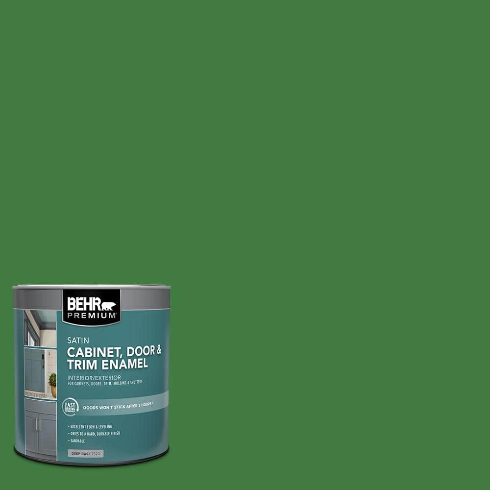 BEHR PREMIUM 1 qt. #M390-7 Hills of Ireland Satin Enamel Interior/Exterior Cabinet, Door & Trim Paint (1)