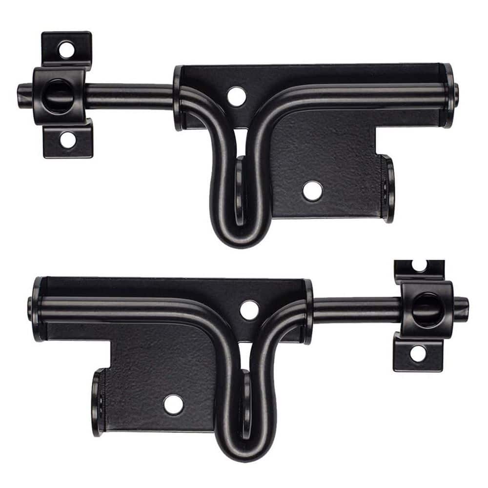 Unbranded Heavy Duty Slide Bolt Gate Latch for Wooden Fence Door with Padlock Hole Barrel Bolt Latches for Wood Vinyl Barn Shed