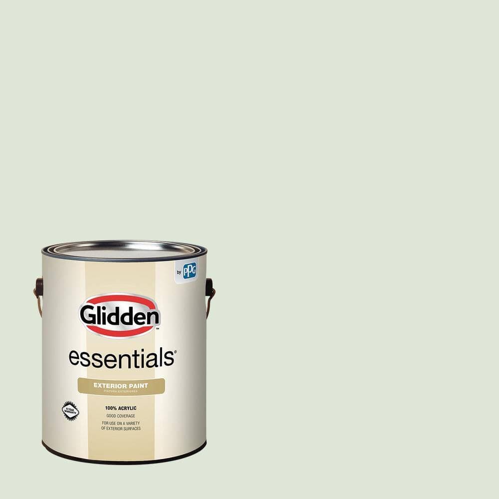Glidden Essentials 1 gal. PPG1127-1 Lime Daiquiri Satin Exterior Paint