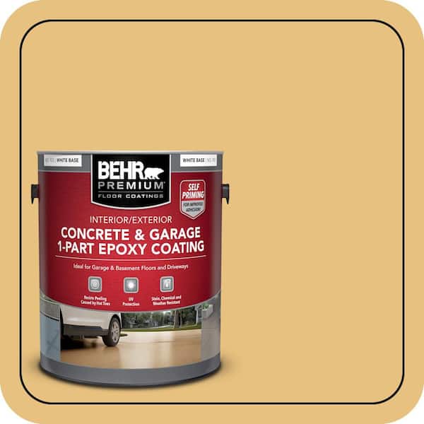 BEHR PREMIUM 1 gal. #PPU6-14 Charismatic Self-Priming 1-Part Epoxy Satin Interior/Exterior Concrete and Garage Floor Paint (2)