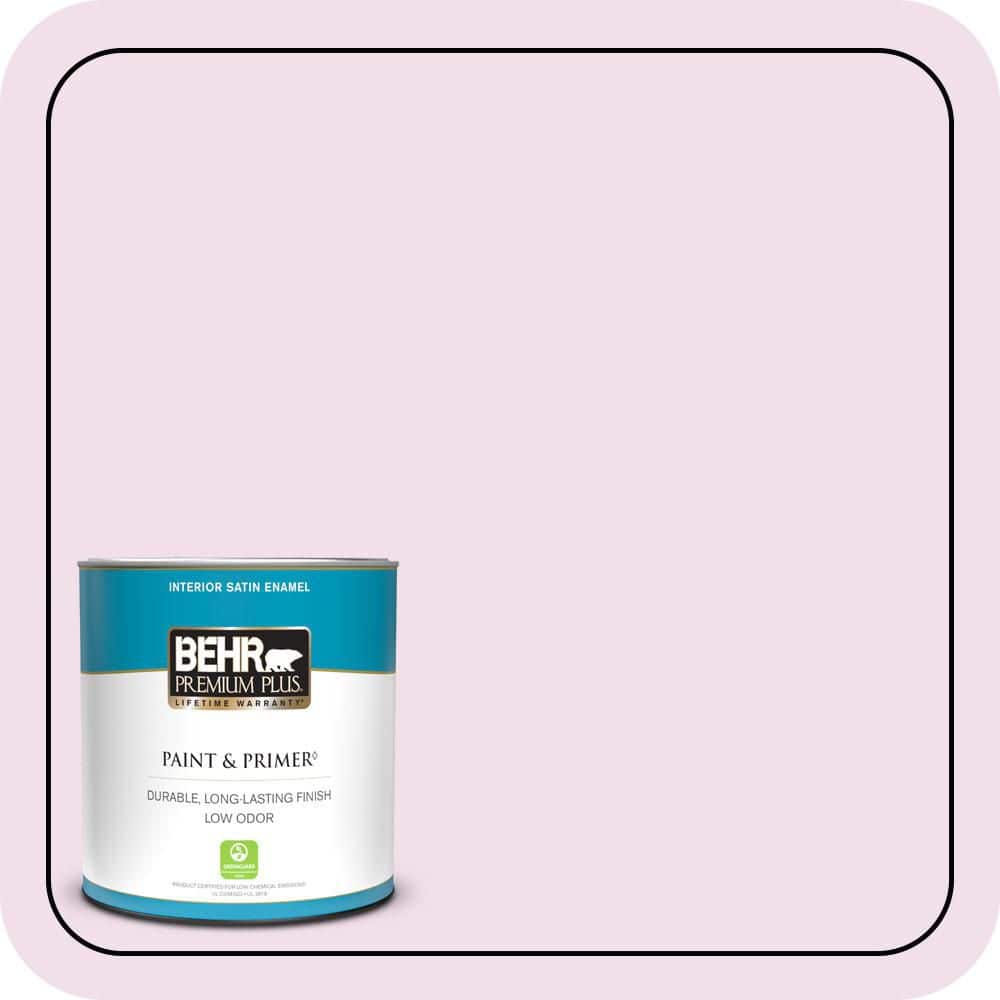 BEHR PREMIUM PLUS #M120-1 Pink Proposal Enamel Low Odor & Primer (1)