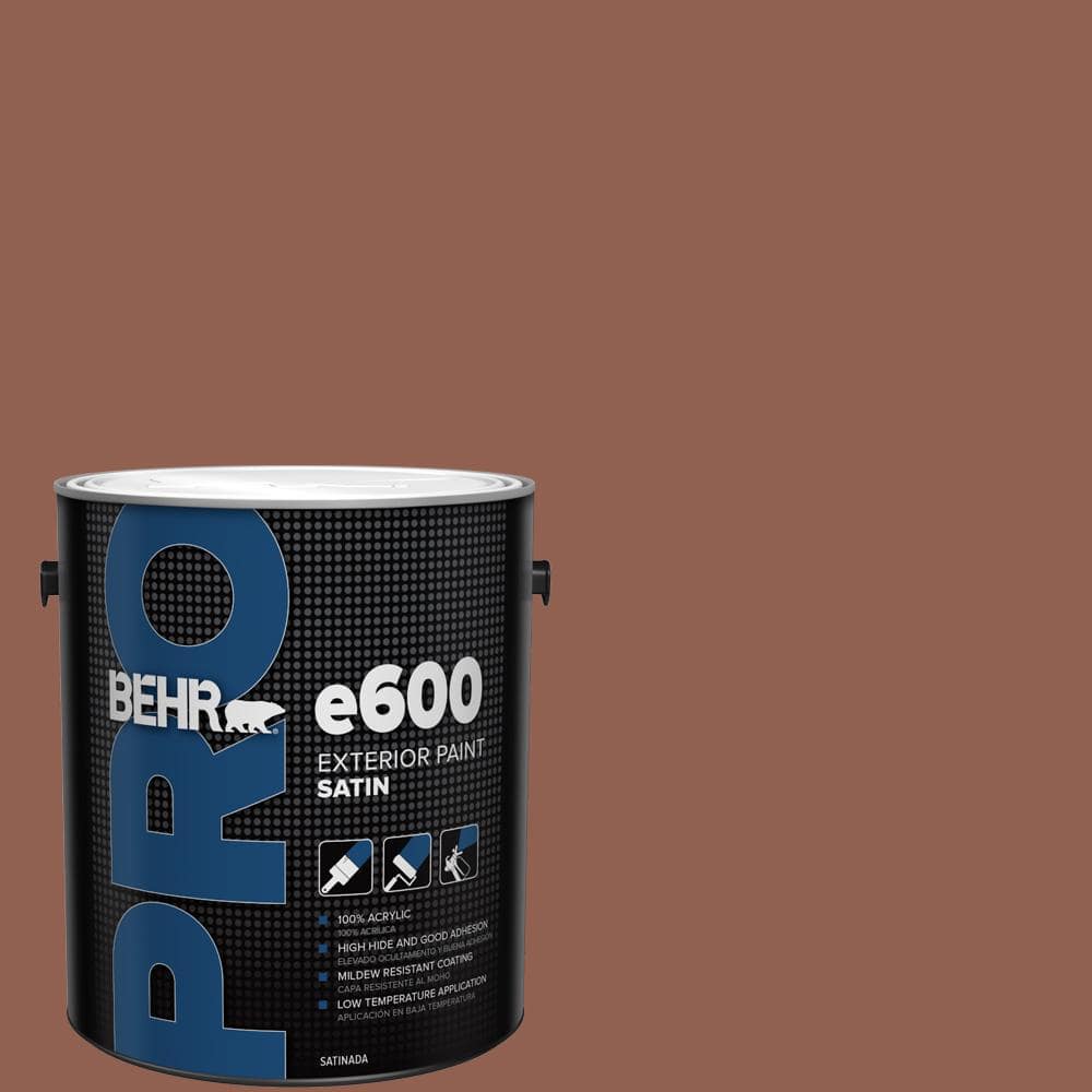 BEHR PRO 1 gal. #210F-7 Brown Thrush Satin Exterior Paint (1)