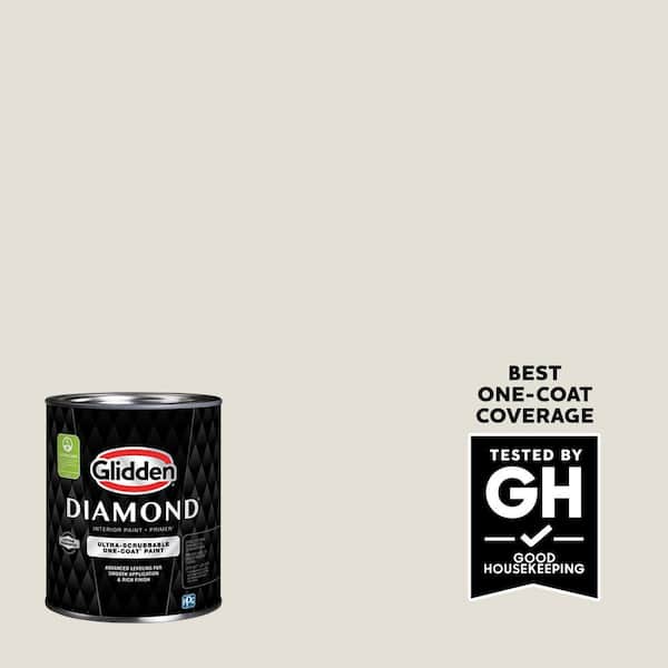 Glidden Diamond 1 qt. PPG1022-1 Hourglass Semi-Gloss Interior Paint with Primer (2)