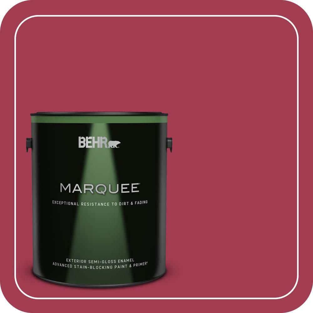 BEHR MARQUEE 1 gal. #S-G-120 Strawberry Daiquiri Semi-Gloss Enamel Exterior Paint & Primer