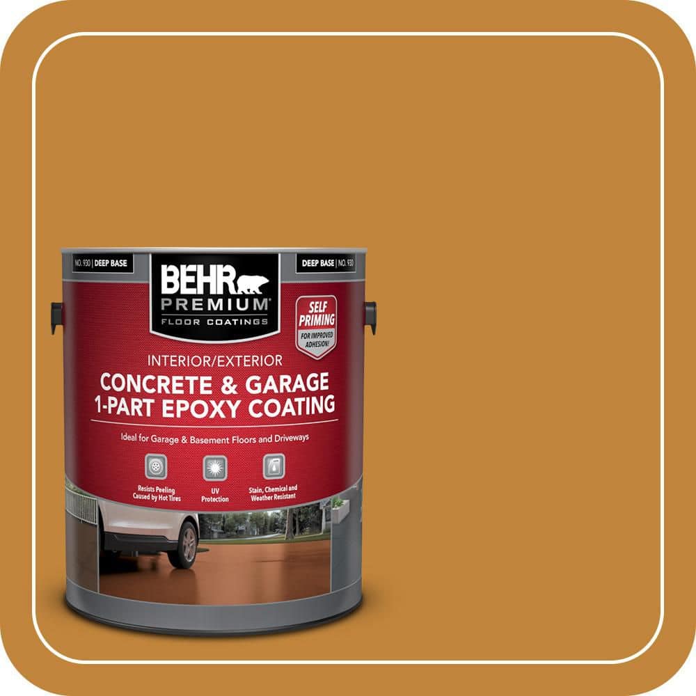 BEHR PREMIUM 1 gal. #M260-7 Back To School Self-Priming 1-Part Epoxy Satin Interior/Exterior Concrete and Garage Floor Paint (1)