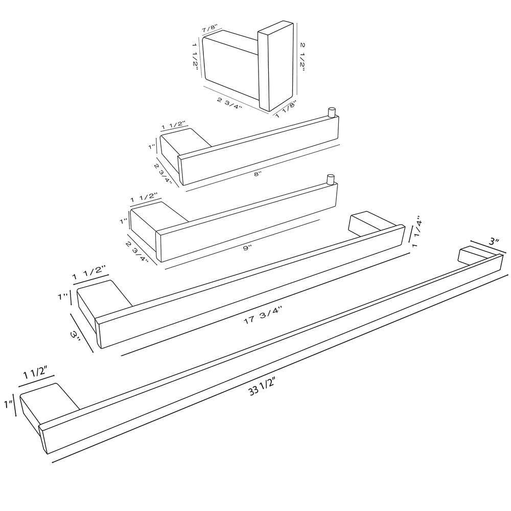 Dyconn Florence Bath Hardware Set (2)