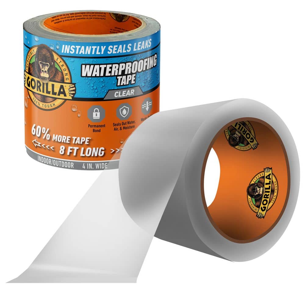 Gorilla 8 ft. Waterproof Patch and Seal Tape Clear