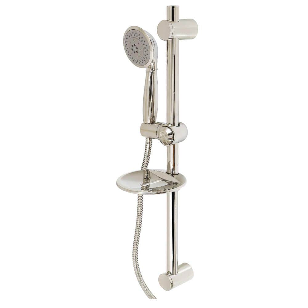 Kingston Brass Vilbosch 5-Spray Wall Mount Handheld Shower Head 1.8 GPM in Polished Nickel (1)