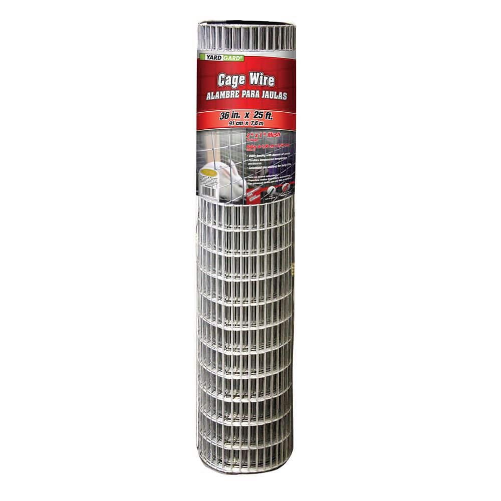 YARDGARD 3 ft. x 25 ft. 16-Gauge 1 in. x 2 in. Mesh Galvanized Steel Cage Wire