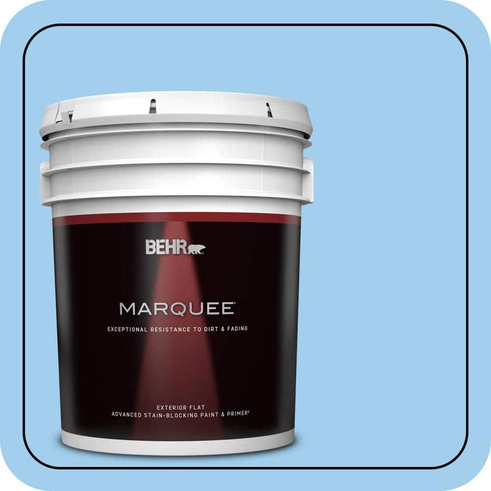 BEHR MARQUEE 5 gal. #P510-2 Mediterranean Charm Flat Exterior Paint & Primer