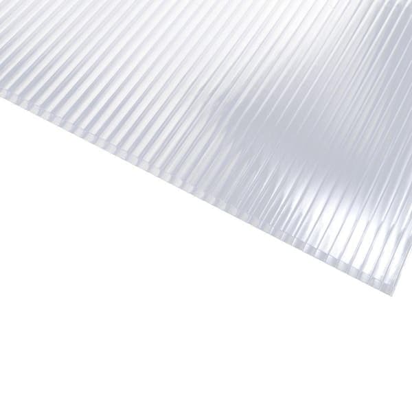 Sunlite 24 in. x 8 ft. Multiwall Polycarbonate Panel in Clear (2)