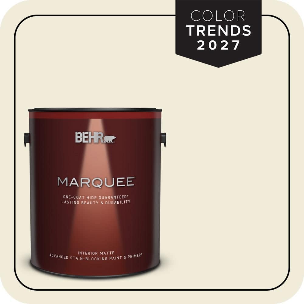 BEHR MARQUEE 1 gal. #PPU7-13 Coastal Beige Matte Interior Paint & Primer
